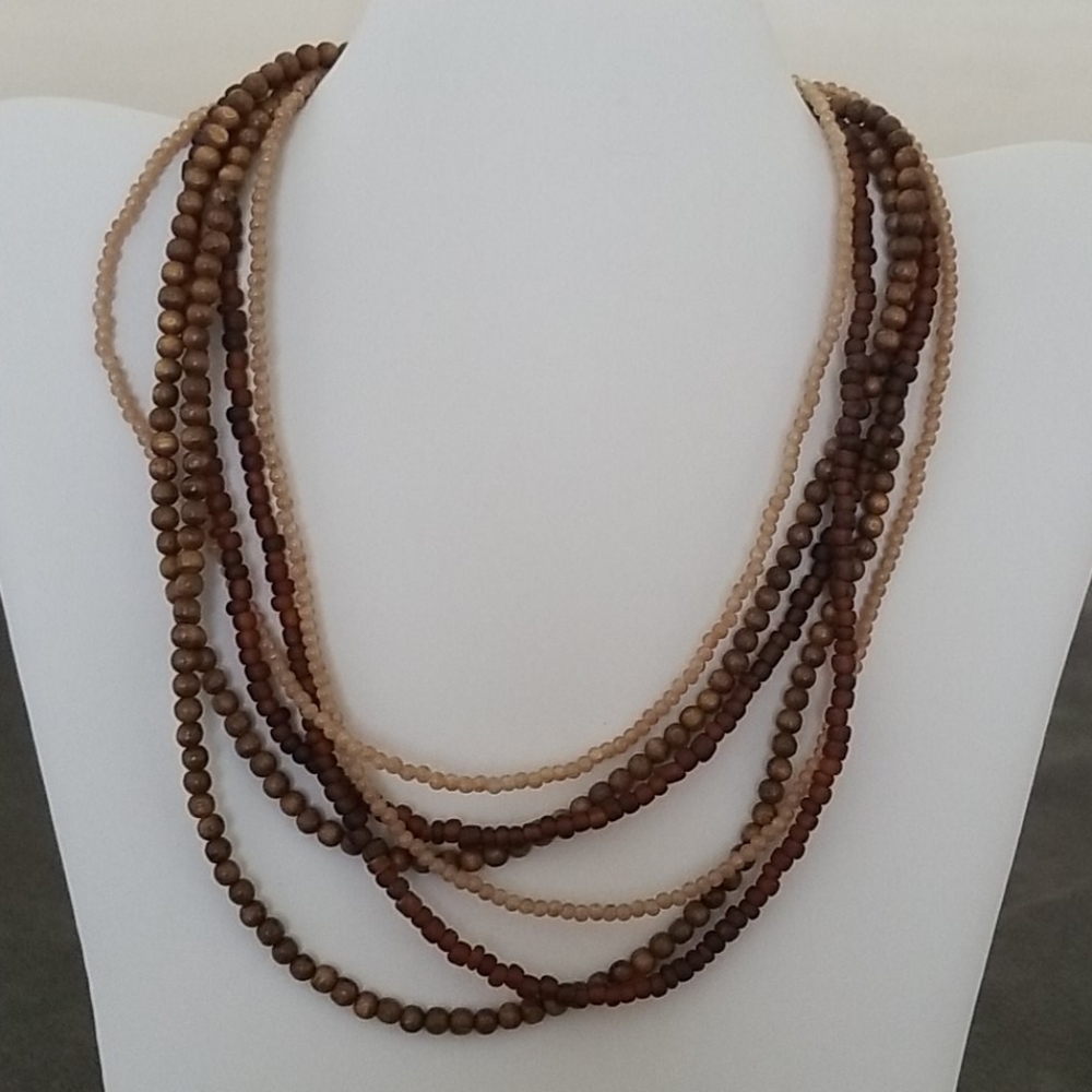 Six Strand Bead Necklace